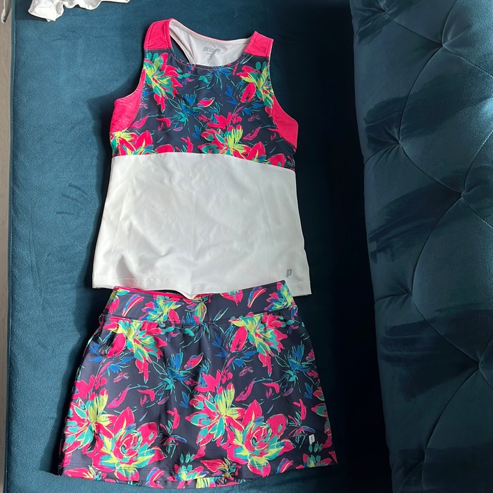 Tennis set - floral size M or 8-10